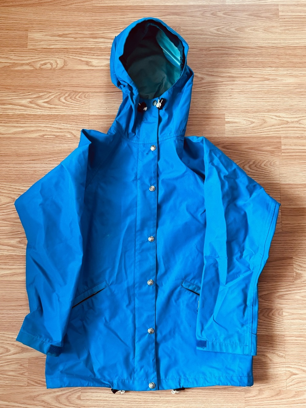 Vintage The North Face Gore-Tex Rain Jacket Womens S Blue Hooded Made in USA